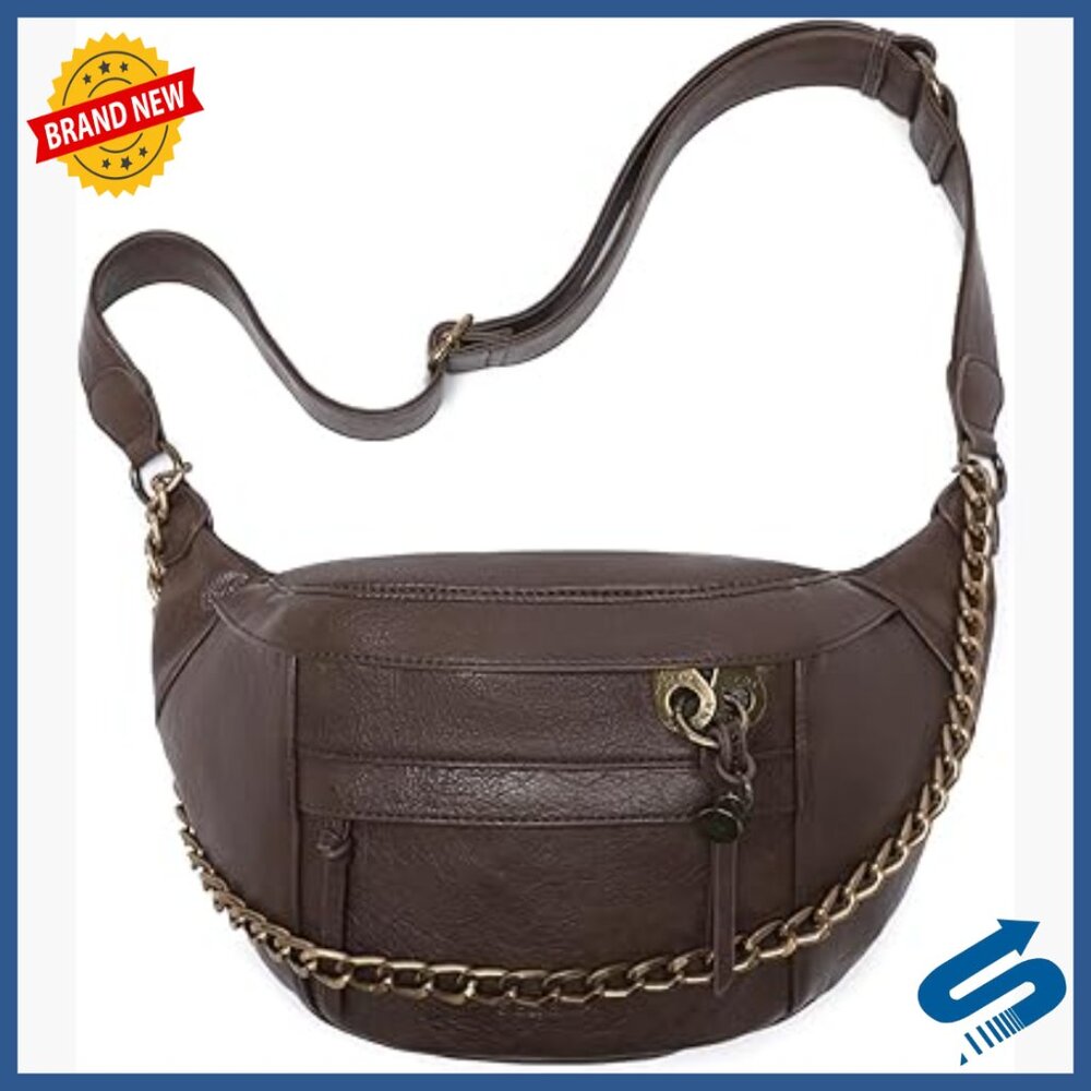 Large Vegan Leather Crossbody Bag with RFID Protection, Anti-Theft Design